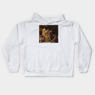 Diana and her Companions by Jan Vermeer Kids Hoodie